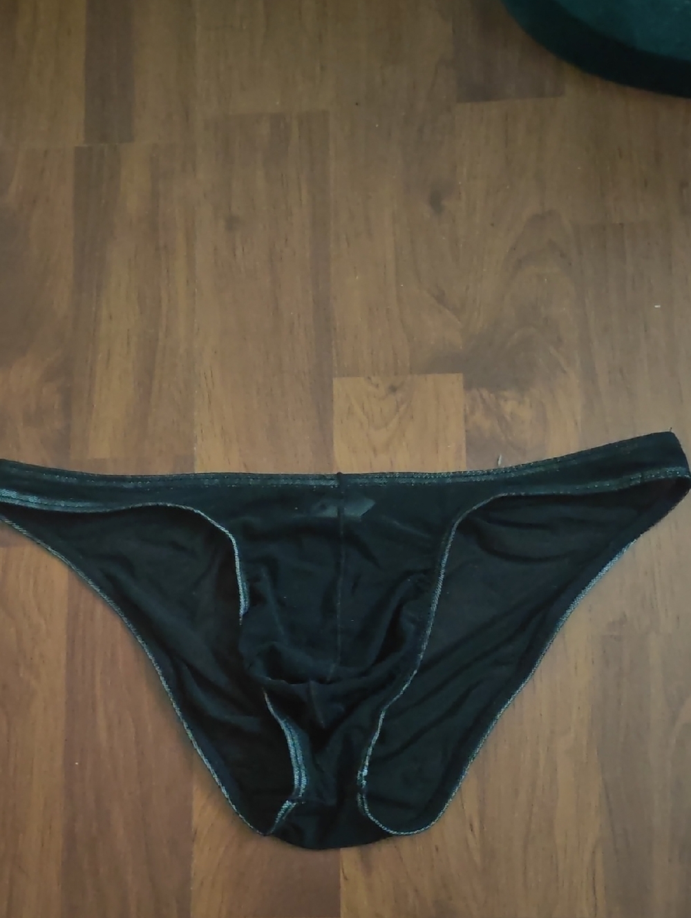 Black Mesh Bikini Brief